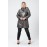 Plus Size - Büyük Beden Trençkot - Diz Üstü Saten Astarlı, Kapüşonlu, Cepli, Curve Oversize Antrasit Gri Yağmurluk