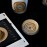 Güneş Nazar Boncuğu Kağıt Ağırlığı Altın- Soyut Nazar Boncuğu Çalışması - Cam Dekor