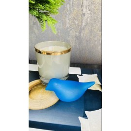 Dilek Kuşları - Dekoratif Obje , 3'lü Set / Mor - Mavi - Sarı - El İmalatı 